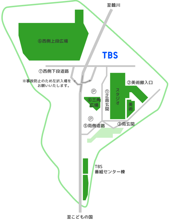 緑山スタジオガイドマップ